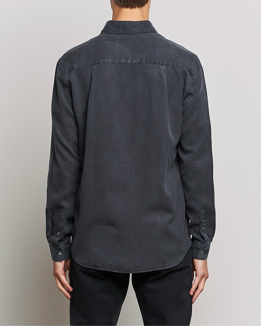 Mies | Kauluspaidat | A Day's March | Daintree Lyocell Shirt Off Black