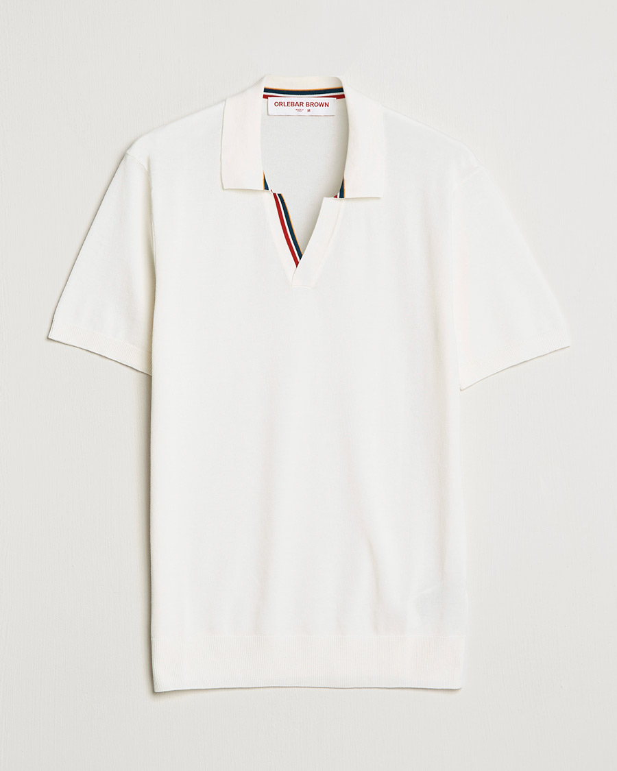 Mies | Pikeet | Orlebar Brown | Horton OB Tipping Organic Cotton Polo Cloud