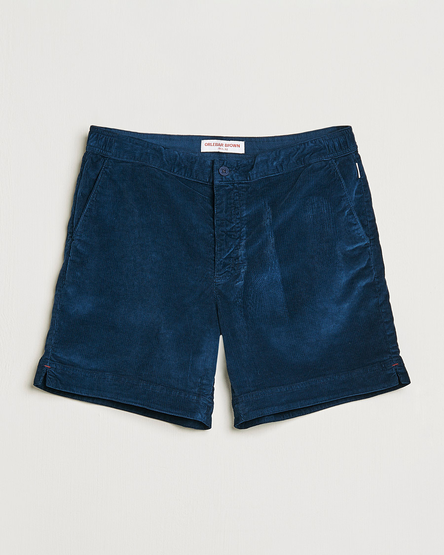 Mies | Shortsit | Orlebar Brown | Bulldog Corduroy Drawcord Shorts Midnight Navy