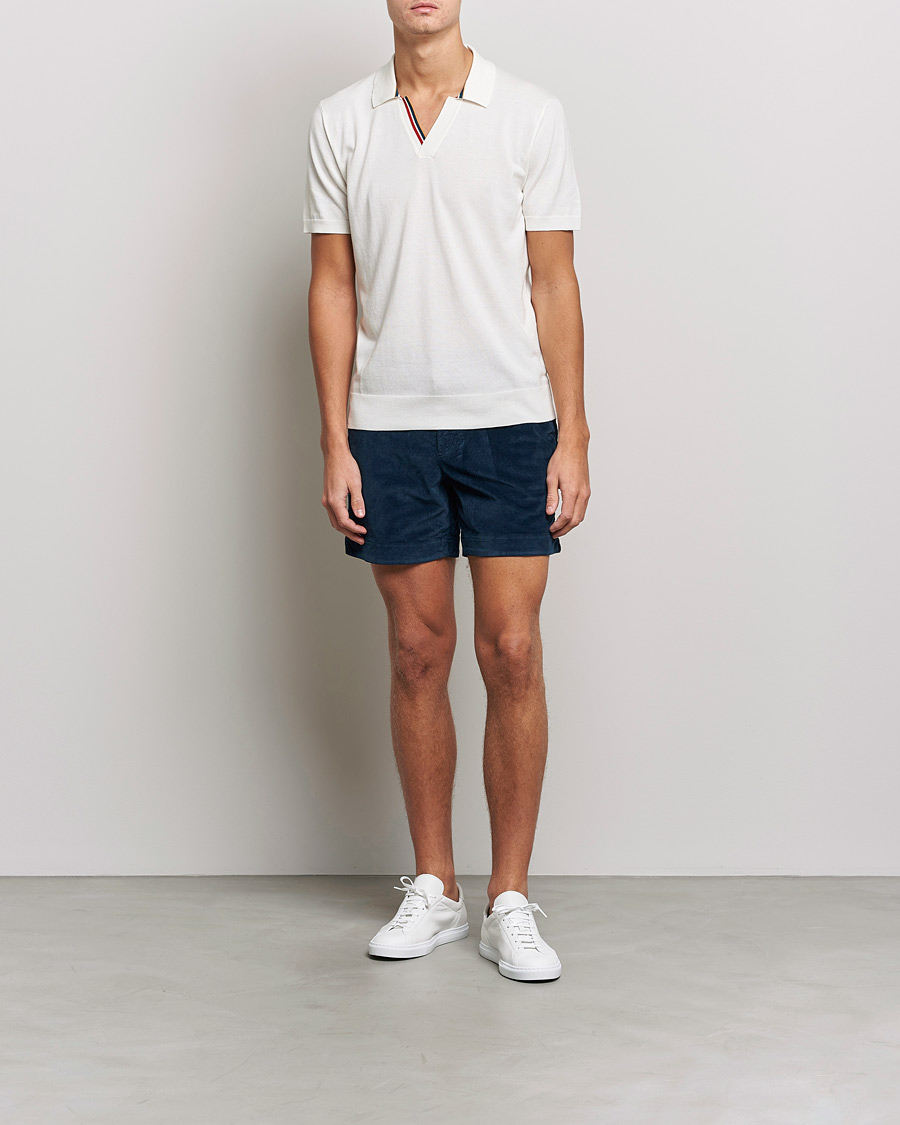 Mies | Shortsit | Orlebar Brown | Bulldog Corduroy Drawcord Shorts Midnight Navy