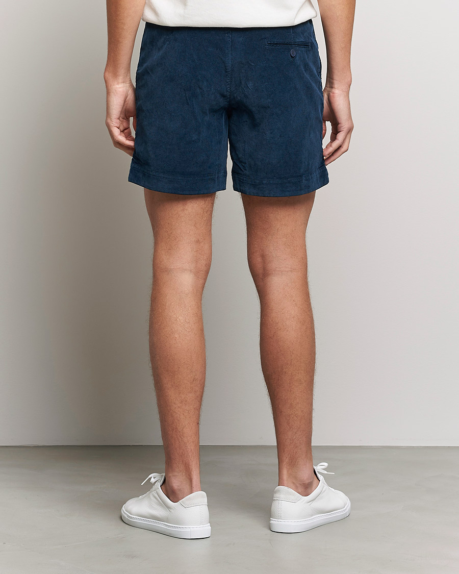 Mies | Shortsit | Orlebar Brown | Bulldog Corduroy Drawcord Shorts Midnight Navy