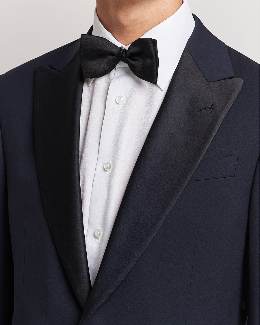 Mies | Rusetit | Stenströms | Pre-Tied Silk Bow Tie Black