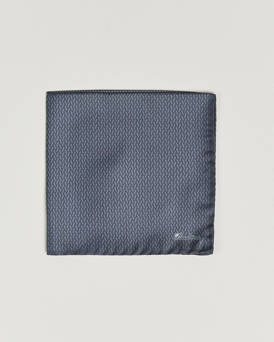 Mies | Taskuliinat | Stenströms | Silk Handkerchief Mid Grey