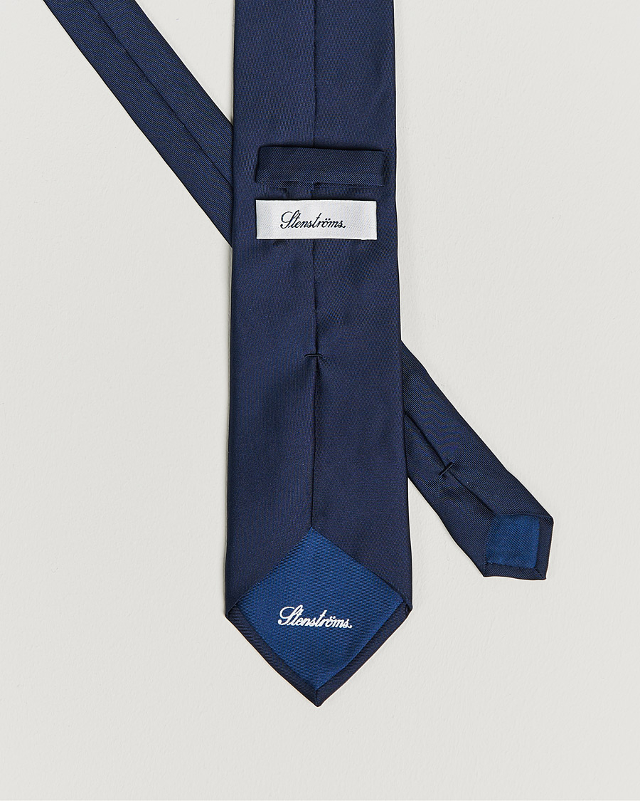 Mies | Solmiot | Stenströms | Silk Tie Plain Navy
