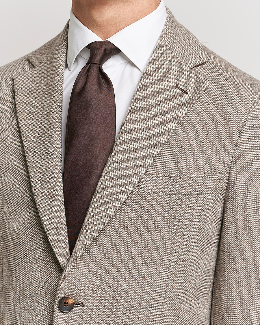 Mies | Solmiot | Stenströms | Silk Tie Brown