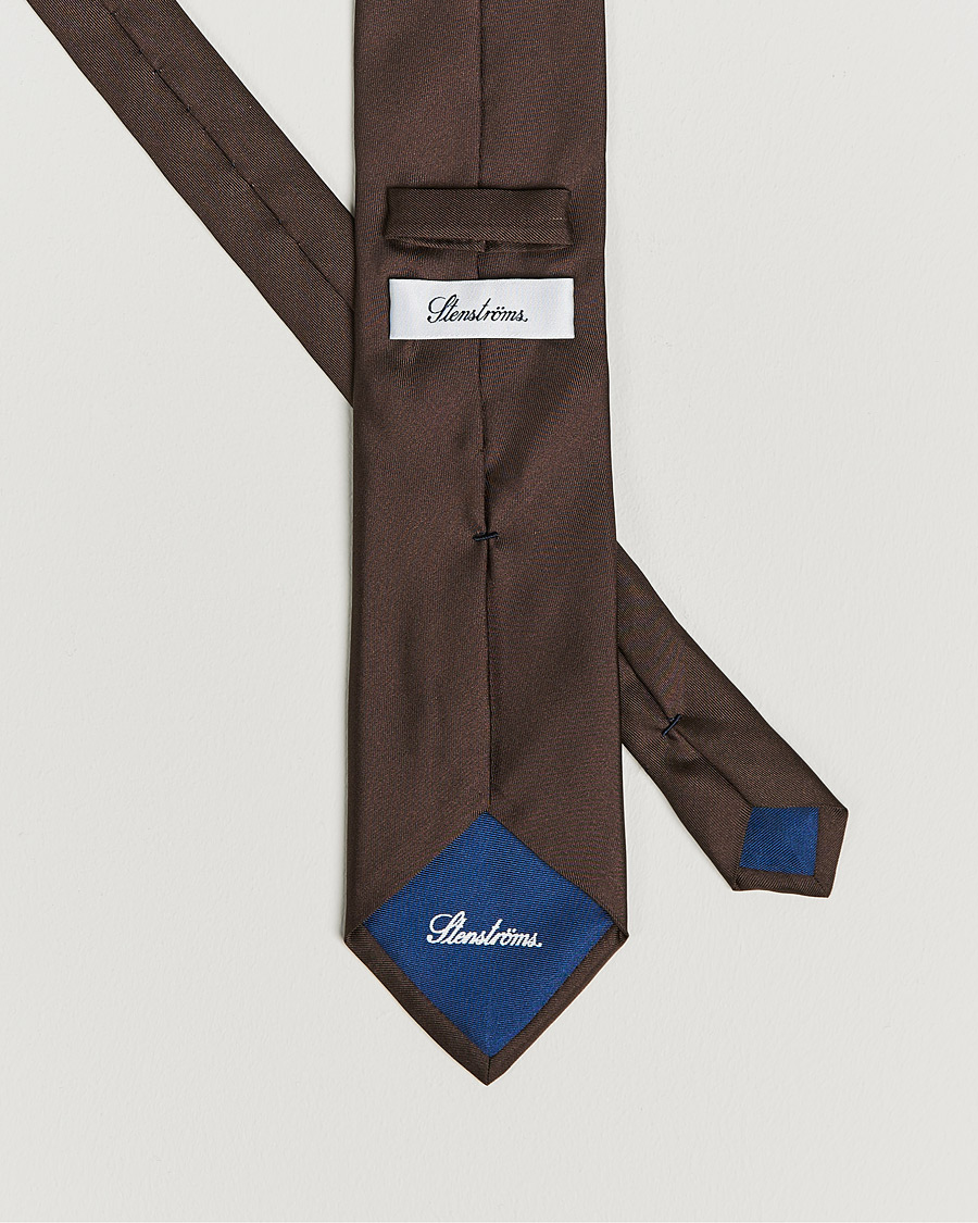 Mies | Solmiot | Stenströms | Silk Tie Brown