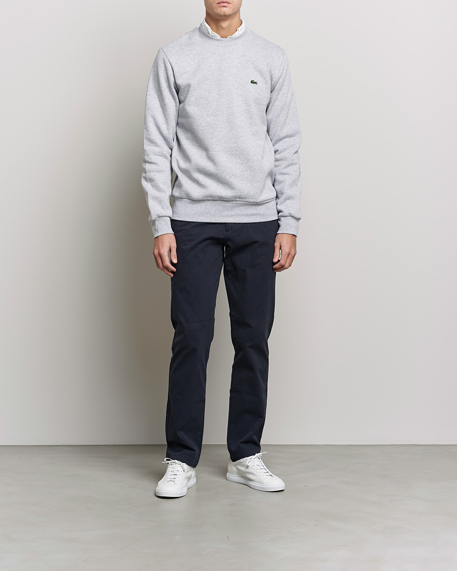 Mies | Puserot | Lacoste | Crew Neck Sweatshirt Silver Chine
