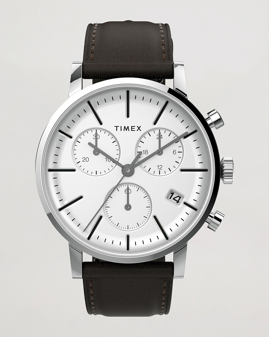 Mies | Timex Midtown Chronograph 40mm White Dial | Timex | Midtown Chronograph 40mm White Dial
