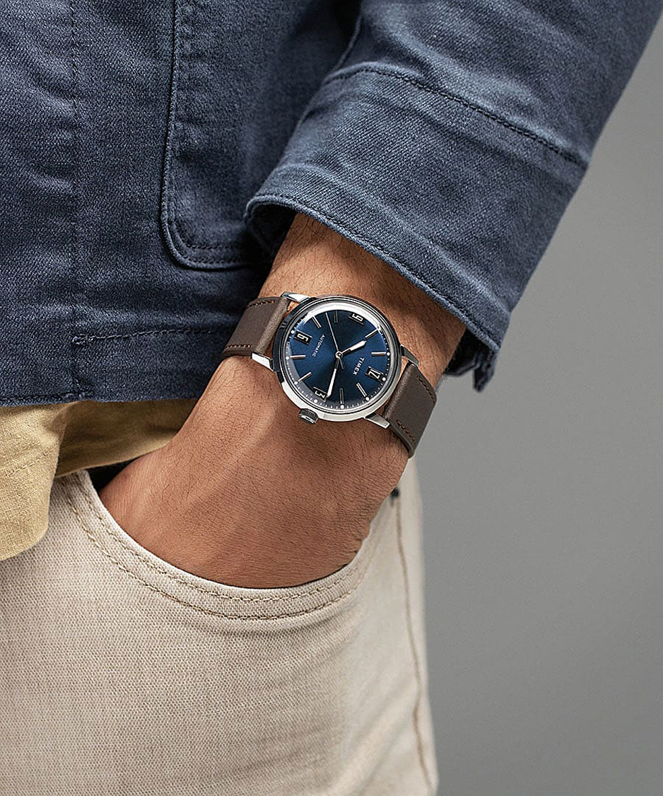 Mies |  | Timex | Marlin Automatic 40mm Blue Dial