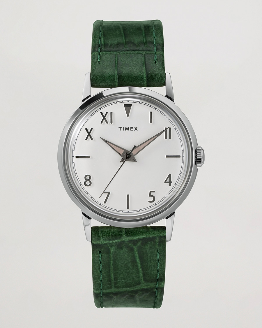 Mies | Kellojen säilytys | Timex | Marlin Hand-Wound 34mm White Dial