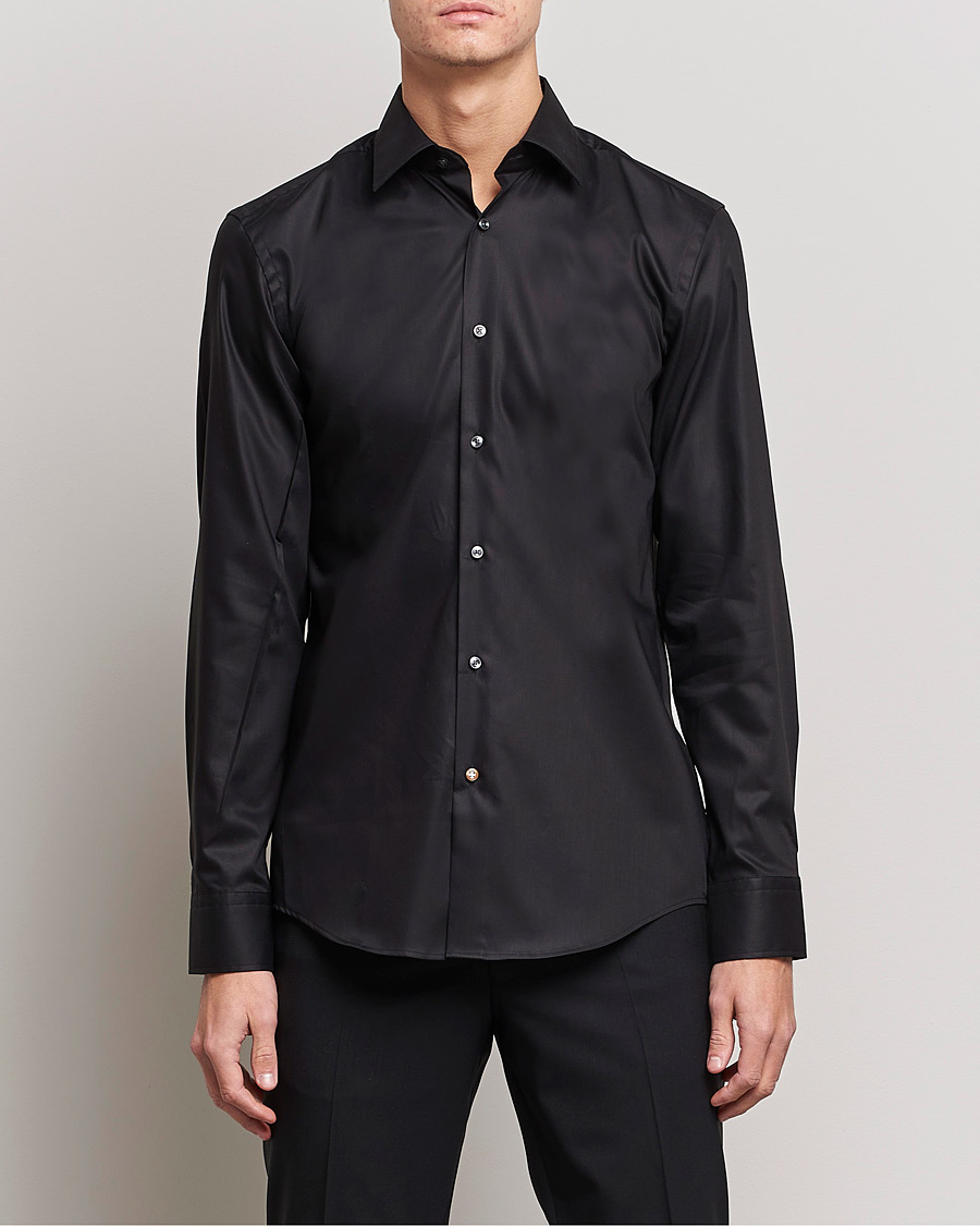 Mies | Kauluspaidat | BOSS BLACK | Hank Slim Fit Shirt Black
