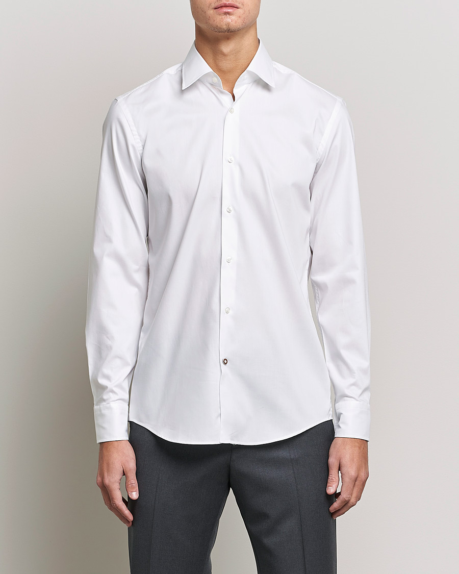 Mies | Kauluspaidat | BOSS BLACK | Hank Slim Fit Shirt White