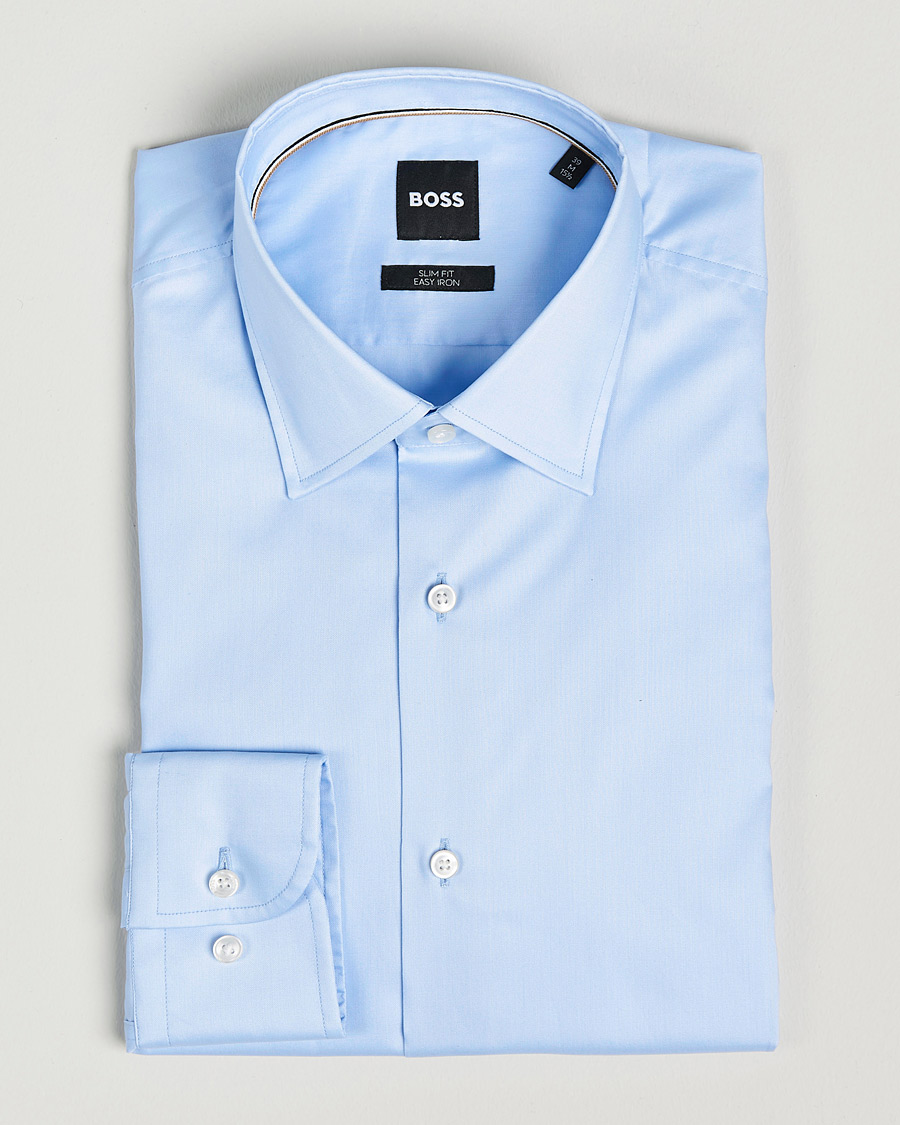 Mies | Bisnespaidat | BOSS BLACK | Hank Slim Fit Shirt Light Blue