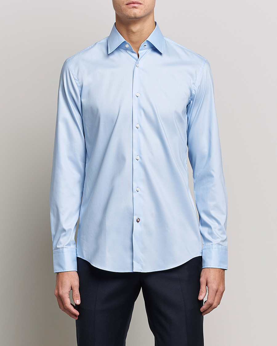 Mies | Bisnespaidat | BOSS BLACK | Hank Slim Fit Shirt Light Blue