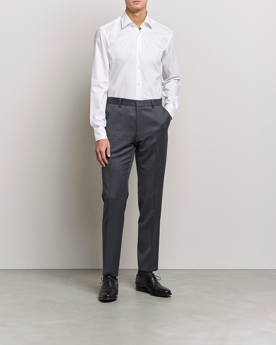 Mies | Kauluspaidat | BOSS BLACK | Joe Regular Fit Shirt White