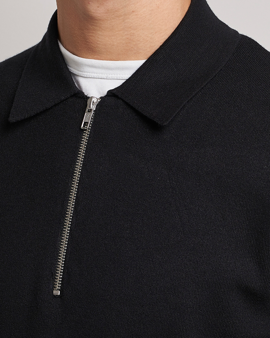 Mies | Puserot | Samsøe Samsøe | Samsøe & Samsøe Guna Half Zip Black