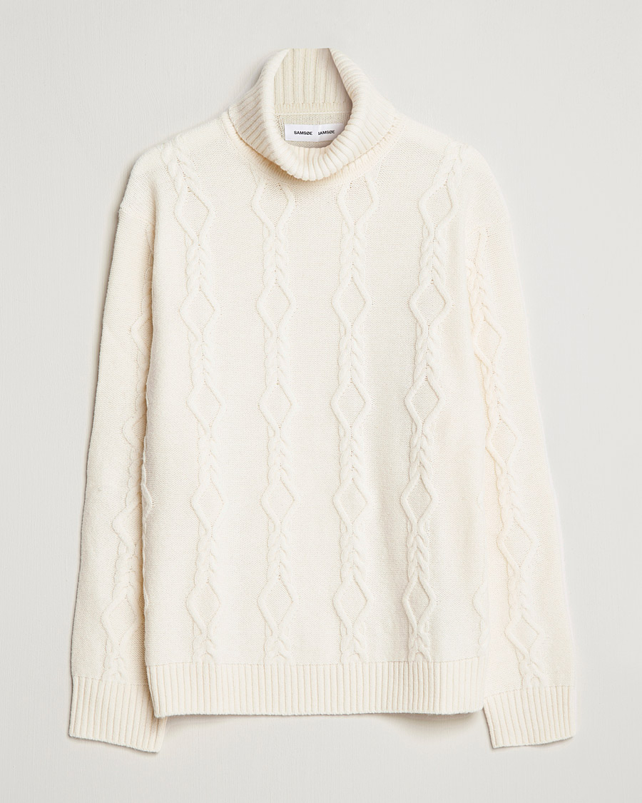 Mies | Puserot | Samsøe Samsøe | Samsøe & Samsøe Mas Wool Turtleneck Whisper White
