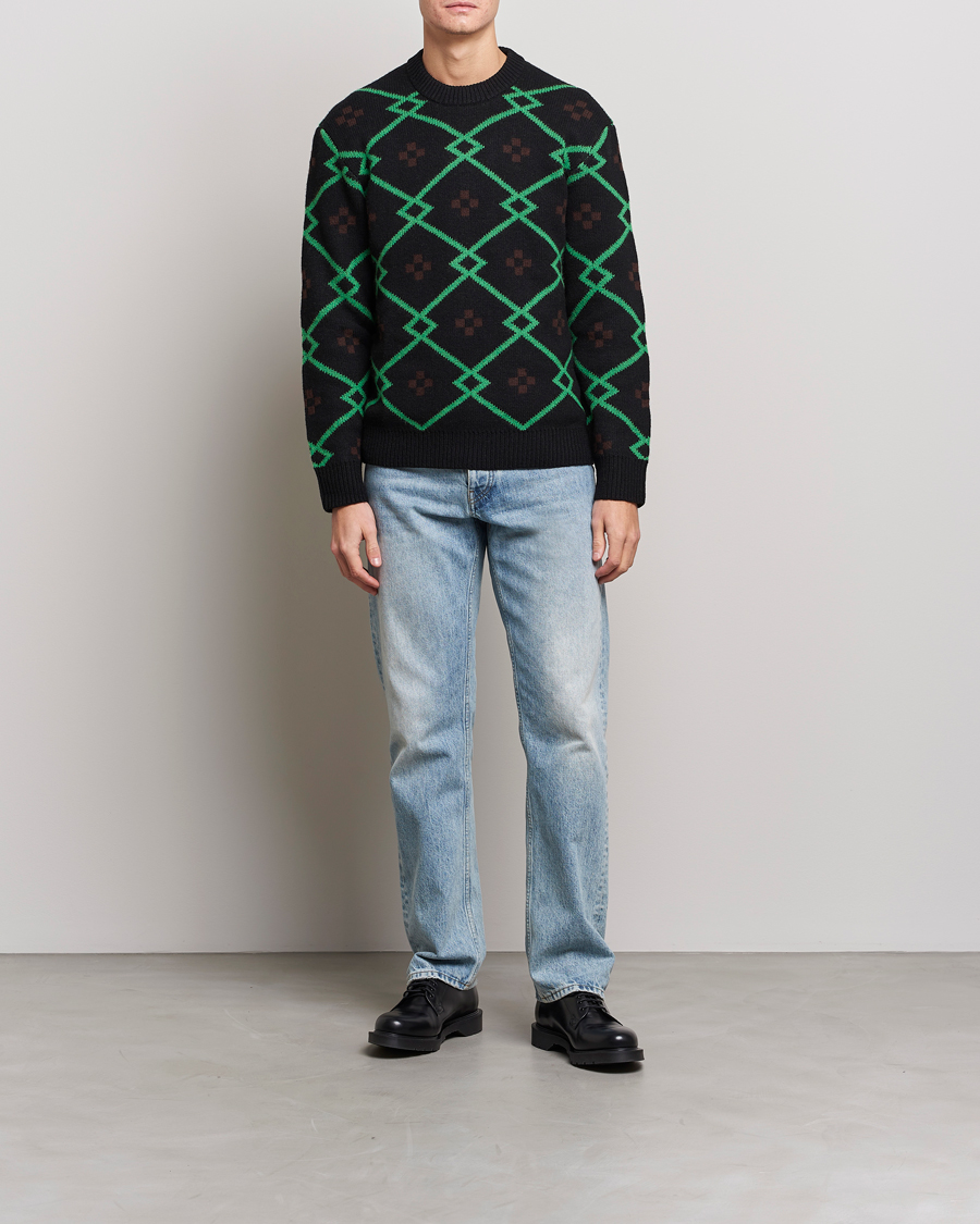 Mies | Puserot | Samsøe Samsøe | Samsøe & Samsøe Seren Wool Crew Neck Medium Green