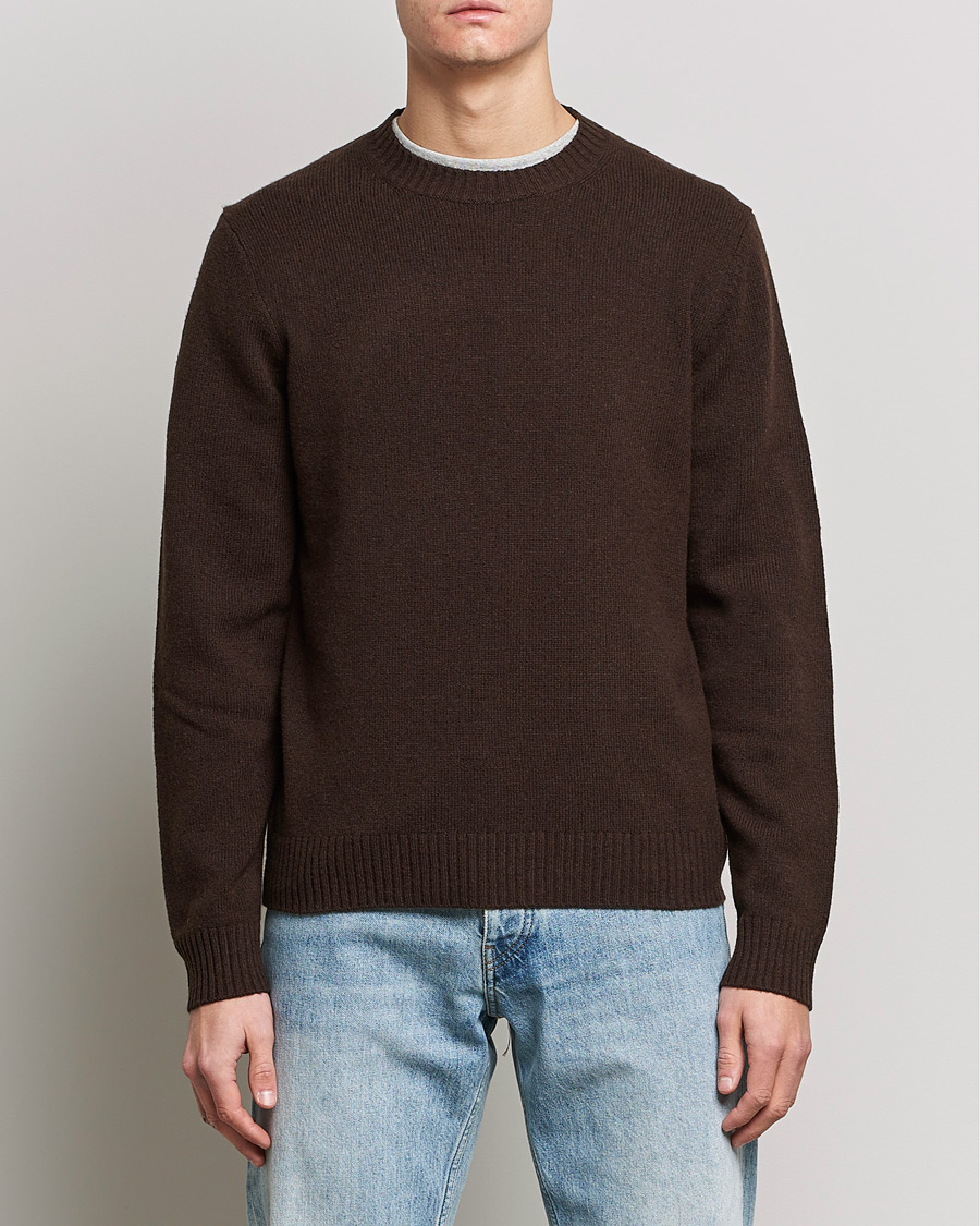 Mies | Puserot | Samsøe Samsøe | Samsøe & Samsøe Sylli Wool Crew Neck Mole