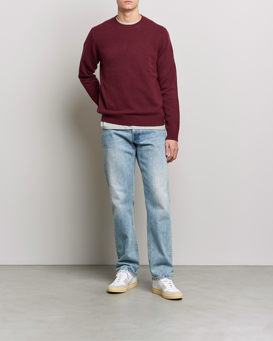 Mies | Puserot | Samsøe Samsøe | Samsøe & Samsøe Sylli Wool Crew Neck Windsor Wine