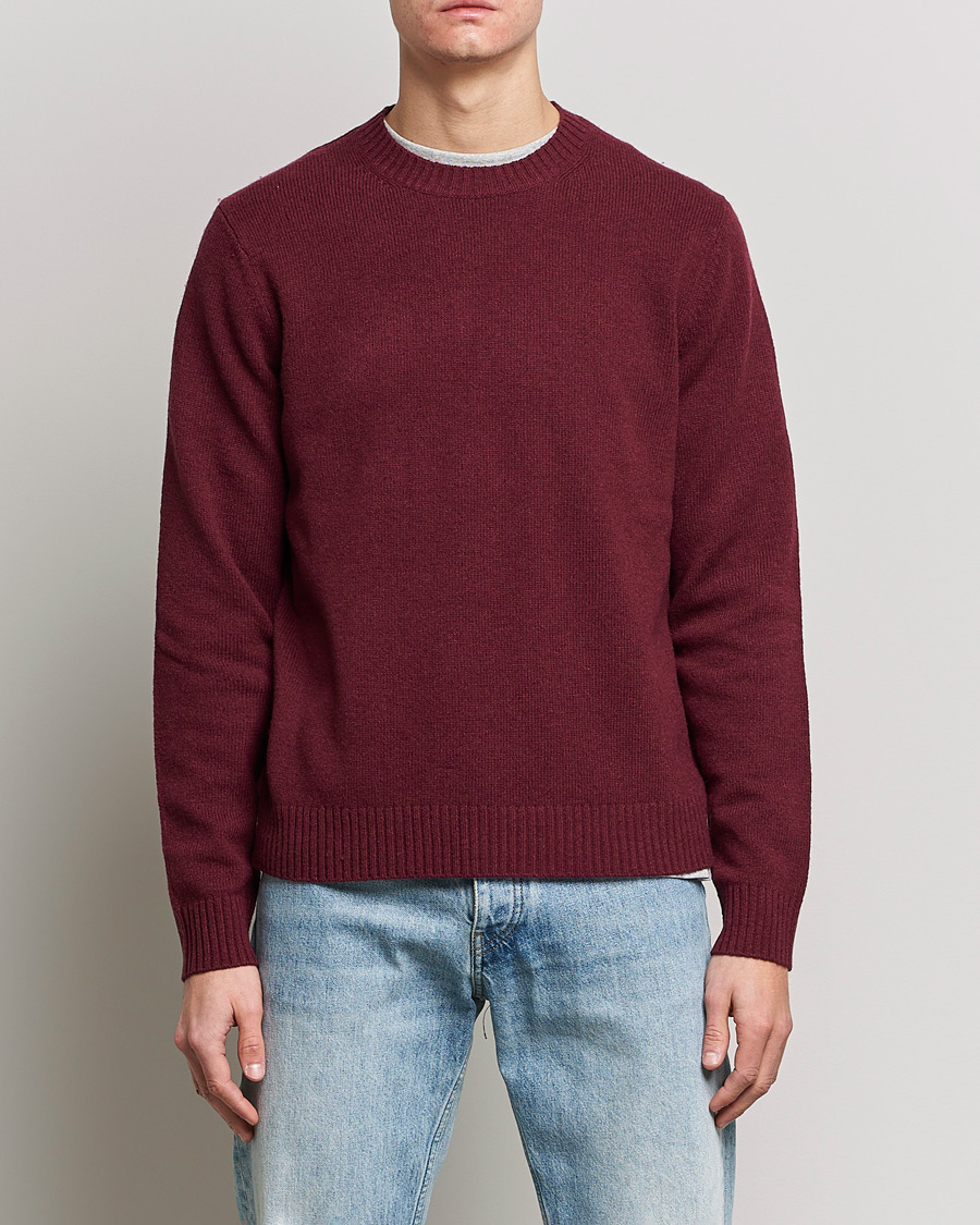 Mies | Puserot | Samsøe Samsøe | Samsøe & Samsøe Sylli Wool Crew Neck Windsor Wine