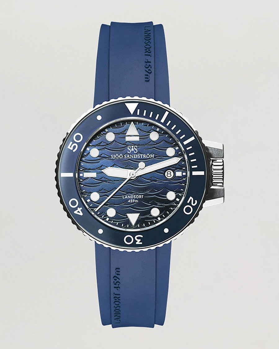 Mies | Kellojen säilytys | Sjöö Sandström | Landsort 459m Blue