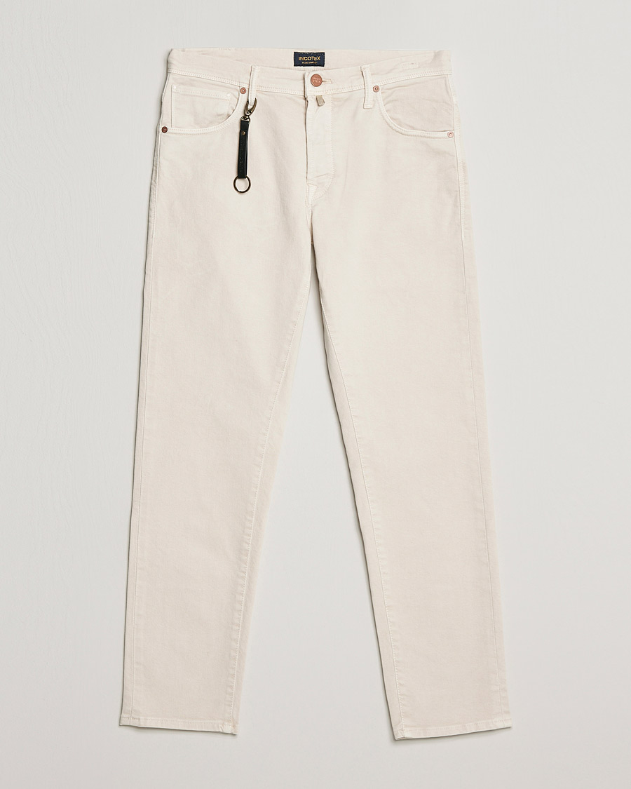 Mies | Housut | Incotex | Bull Denim 5-Pocket Pants White