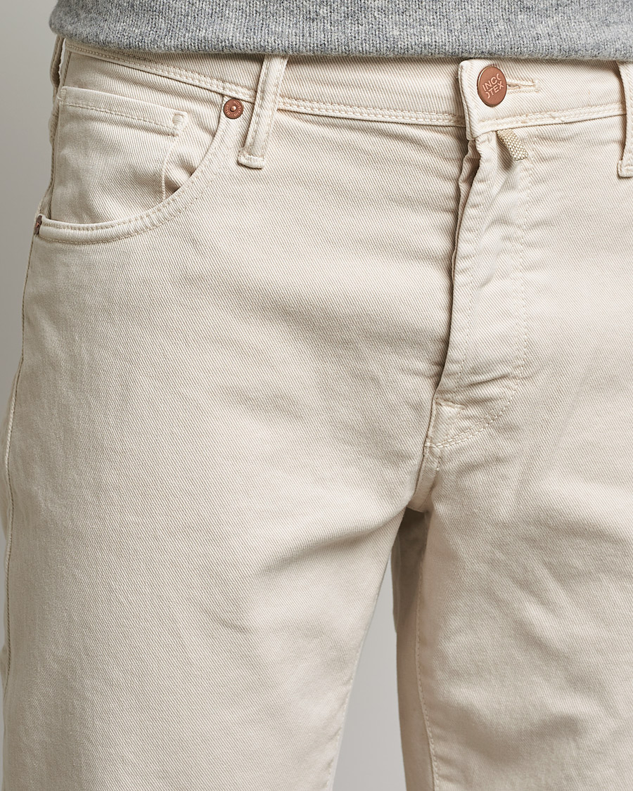 Mies | Housut | Incotex | Bull Denim 5-Pocket Pants White