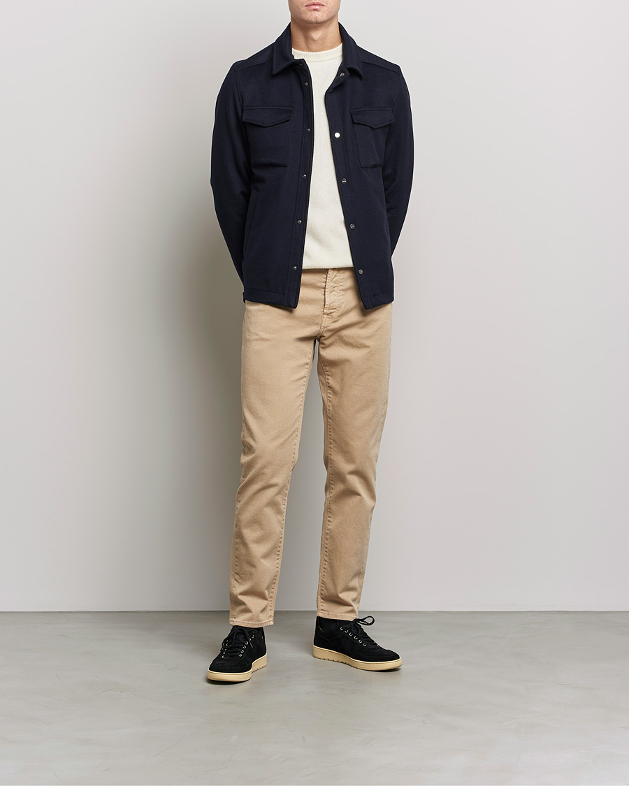 Mies | Housut | Incotex | Bull Denim 5-Pocket Pants Beige