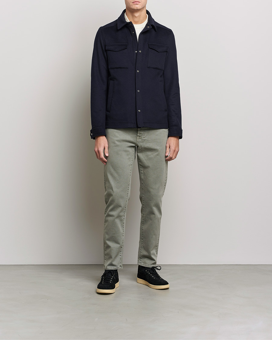 Mies | Housut | Incotex | Bull Denim 5-Pocket Pants Green