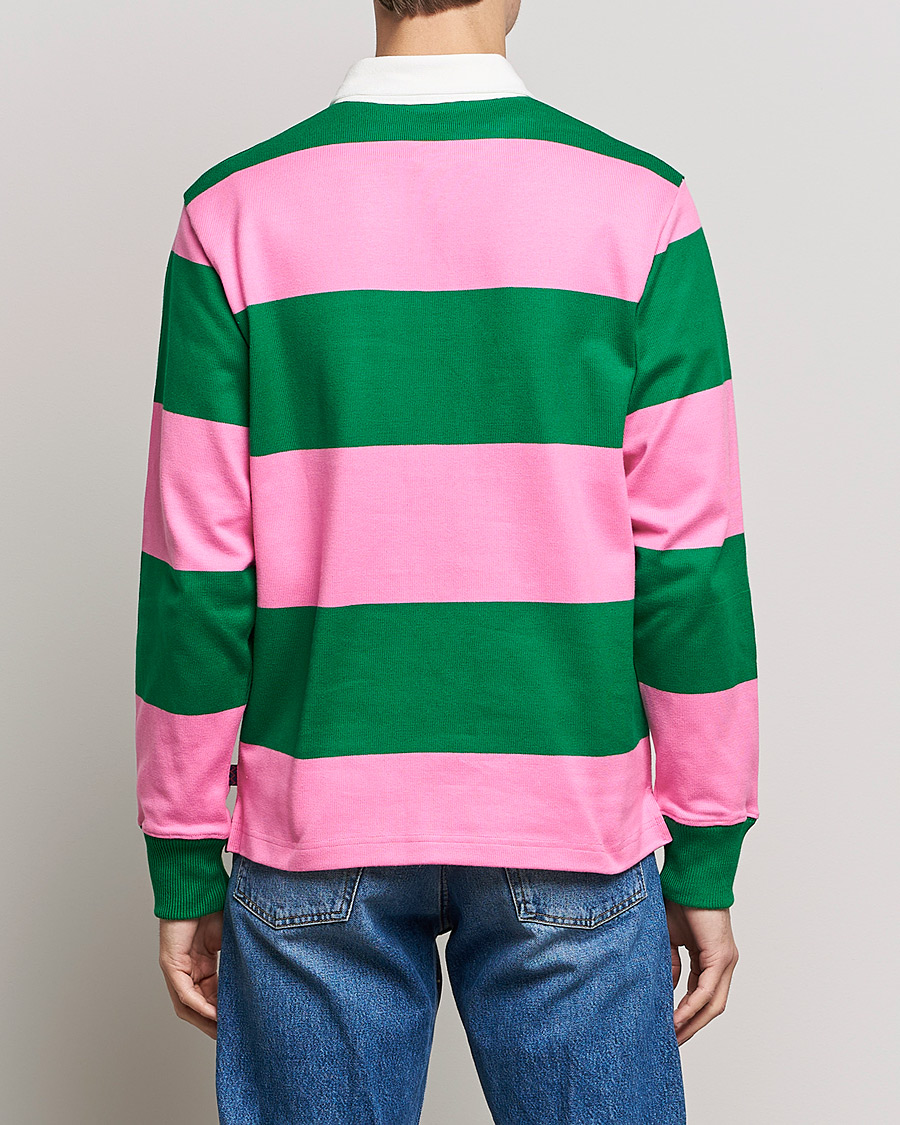 Mies | Puserot | Rowing Blazers | Block Stripe Rugby Pink/Green