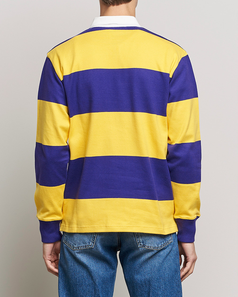 Mies | Puserot | Rowing Blazers | Horizontal Stripe Rugby Gold/Purple