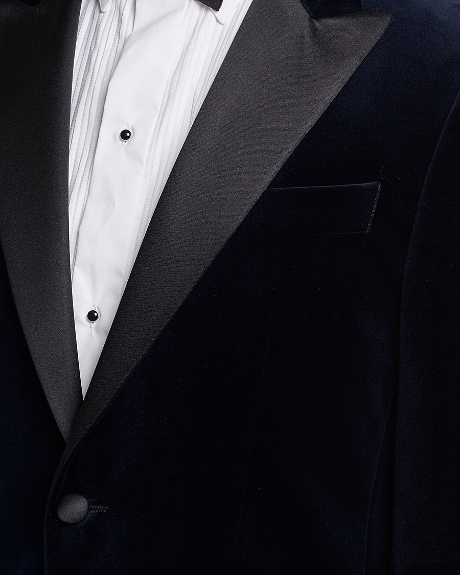 Mies | Pikkutakit | BOSS BLACK | Hutson Velvet Tuxedo Blazer Dark Blue