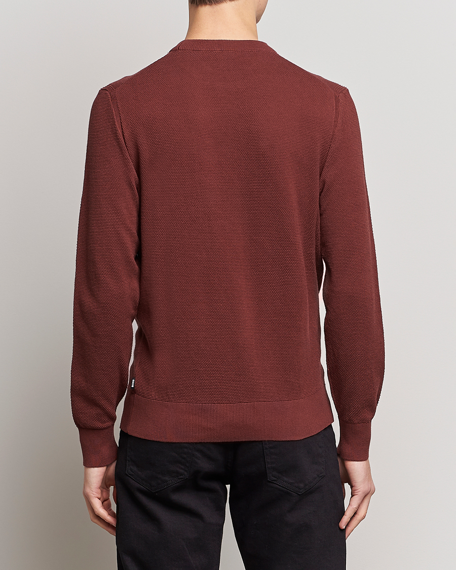 Mies | Puserot | BOSS BLACK | Ecaio Knitted Structured Sweater Medium Brown