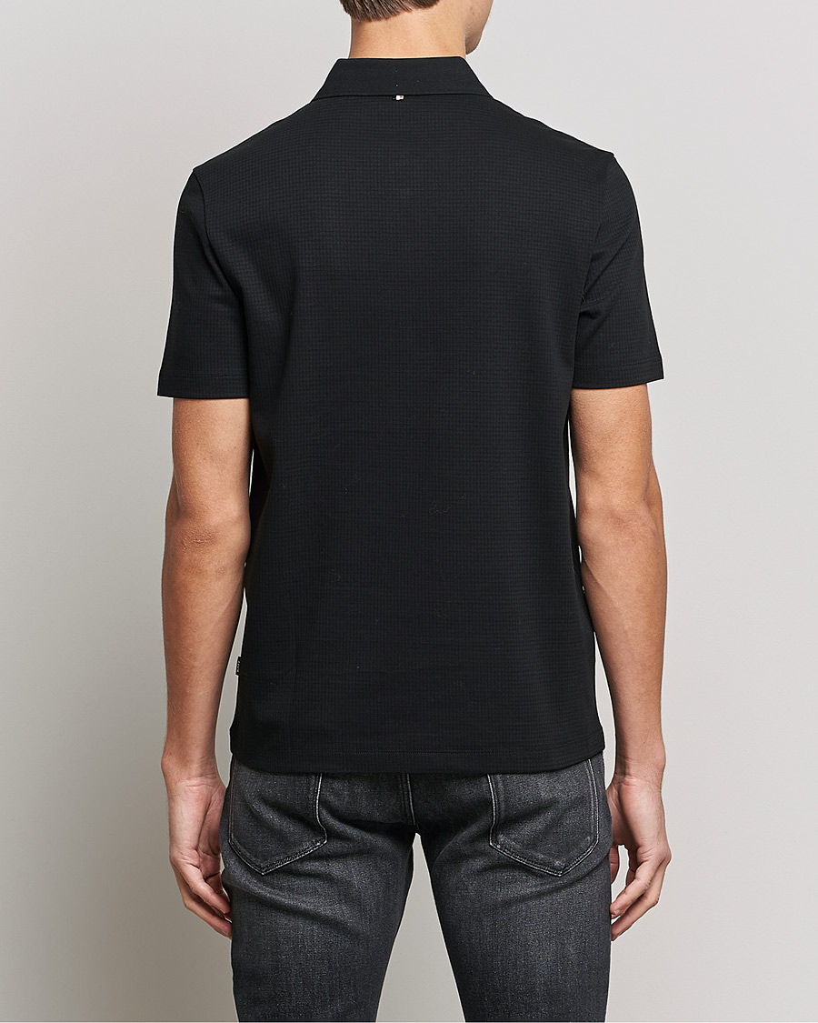 Mies | Pikeet | BOSS BLACK | Pitton Waffle Polo Black