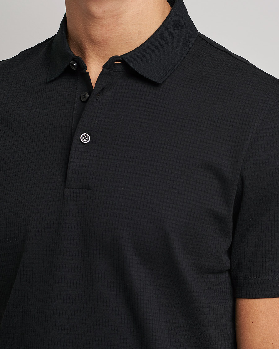 Mies | Pikeet | BOSS BLACK | Pitton Waffle Polo Black