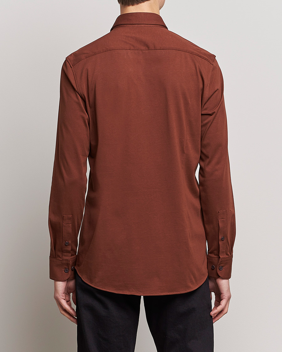 Mies | Kauluspaidat | BOSS BLACK | Hank 4-Way Stretch Shirt Medium Brown