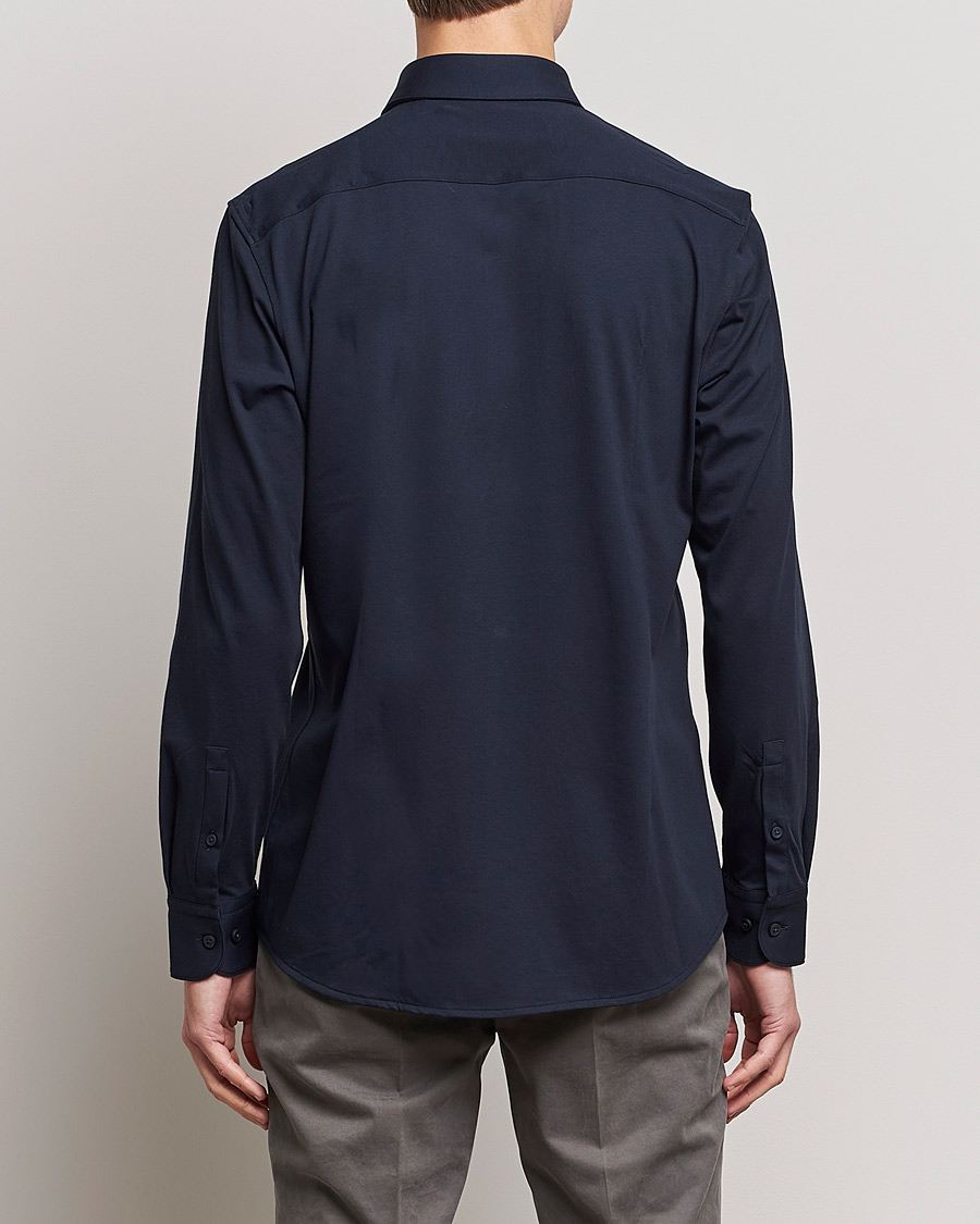 Mies | Kauluspaidat | BOSS BLACK | Hank 4-Way Stretch Shirt Dark Blue