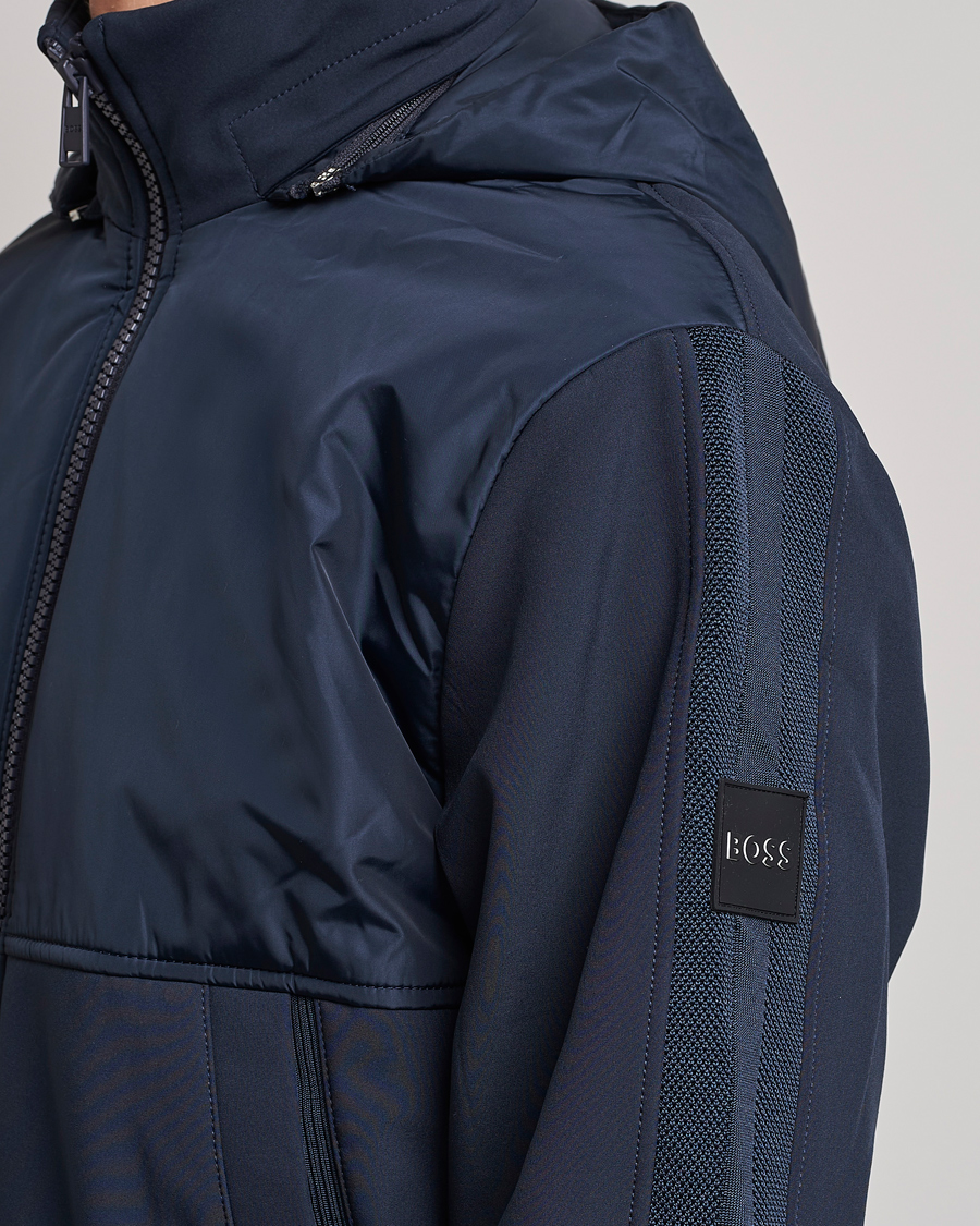 Mies | Takit | BOSS BLACK | Seeger Hybrid Jacket Dark Blue