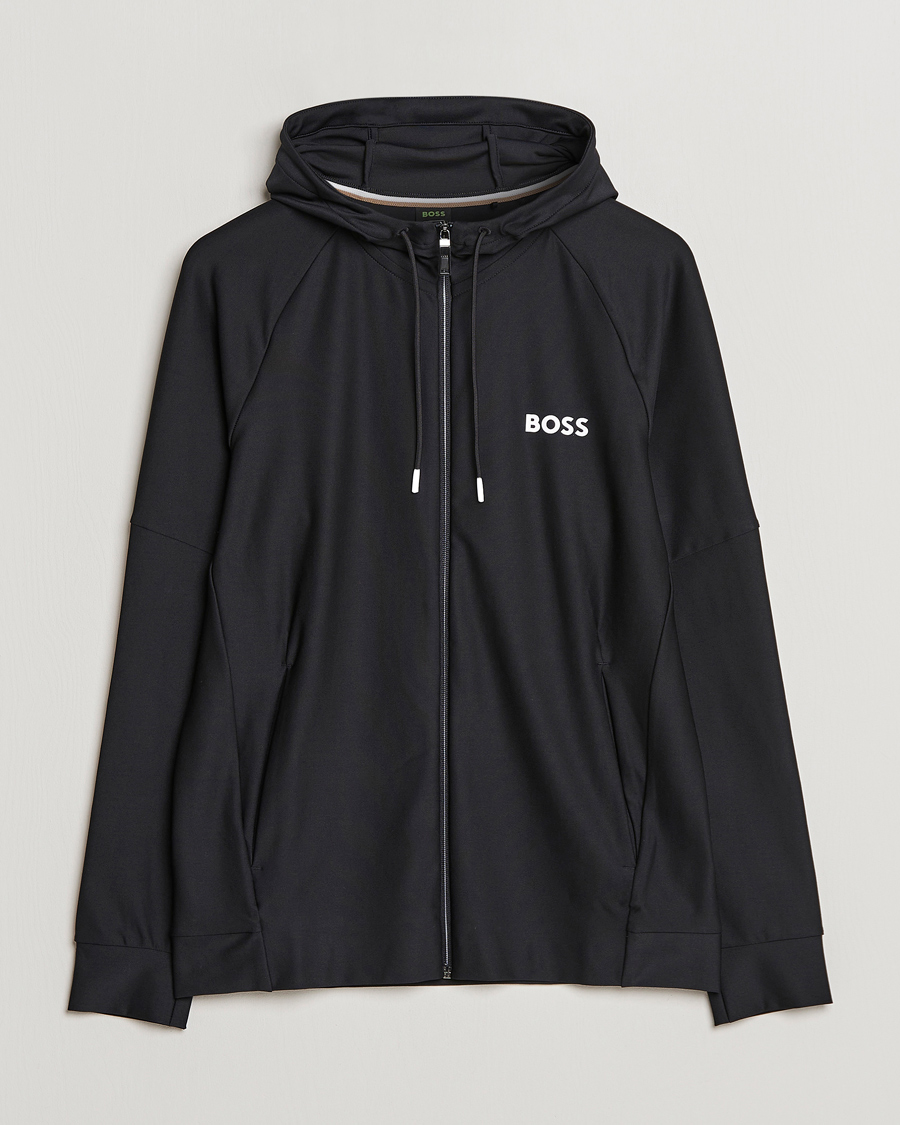 Mies | Puserot | BOSS GREEN | Sixon Full Zip Hoodie Black