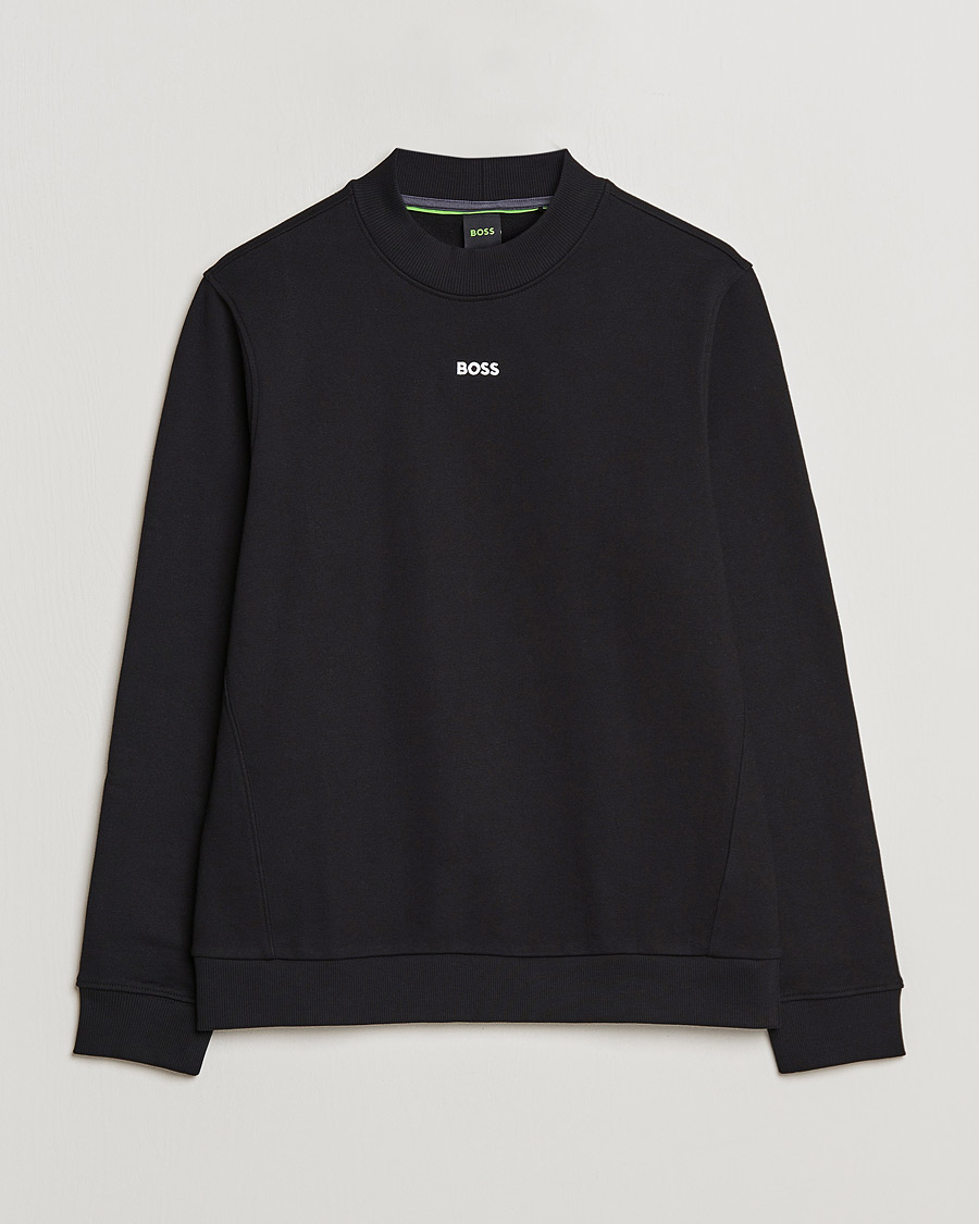 Mies | Puserot | BOSS GREEN | Salbock Center Logo Sweatshirt Black