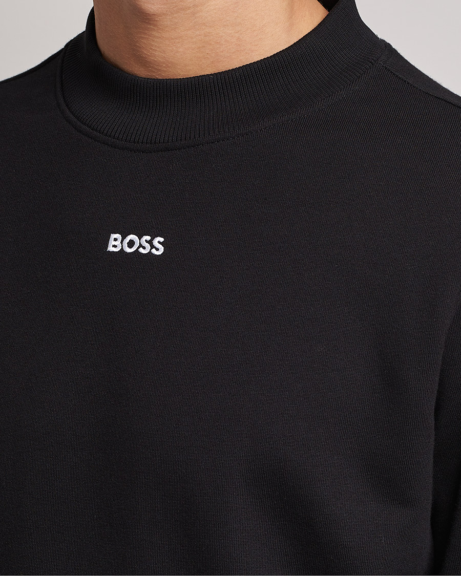 Mies | Puserot | BOSS GREEN | Salbock Center Logo Sweatshirt Black