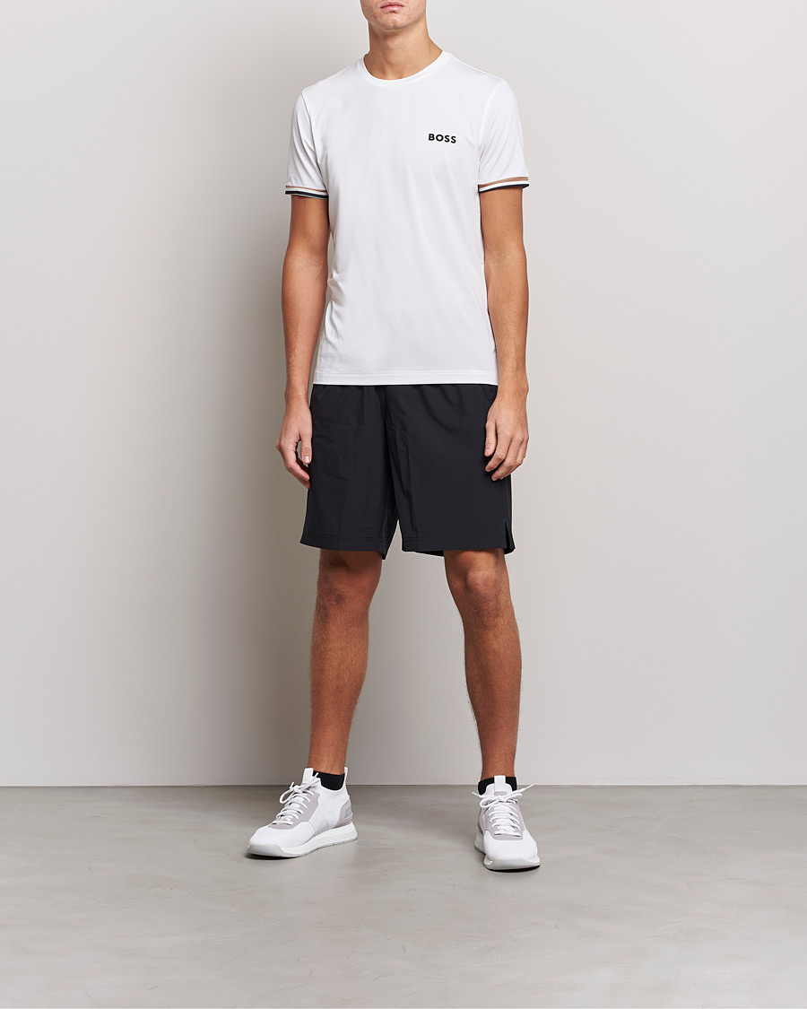 Mies | Active | BOSS Athleisure | Performance MB Crew Neck T-Shirt White