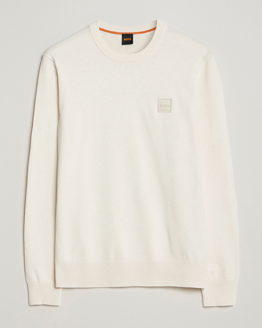 Mies |  | BOSS ORANGE | Kanovano Knitted Sweater Open White