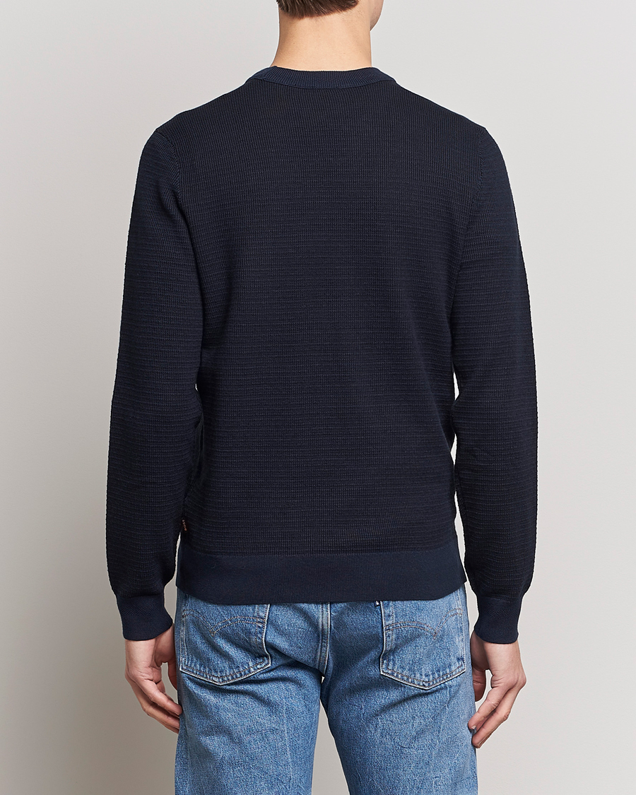 Mies | Puserot | BOSS ORANGE | Abovemo Knitted Sweater Dark Blue