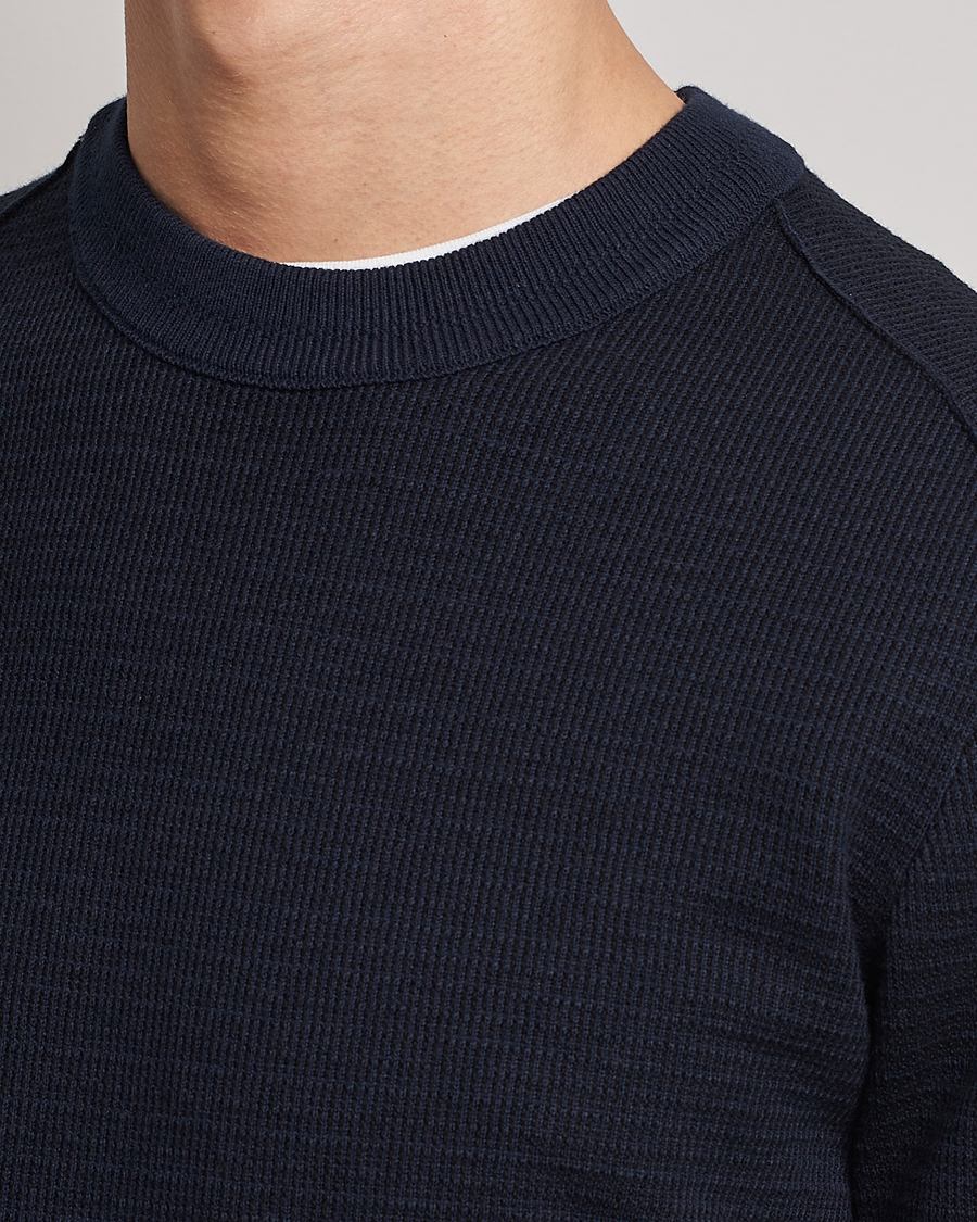 Mies | Puserot | BOSS ORANGE | Abovemo Knitted Sweater Dark Blue