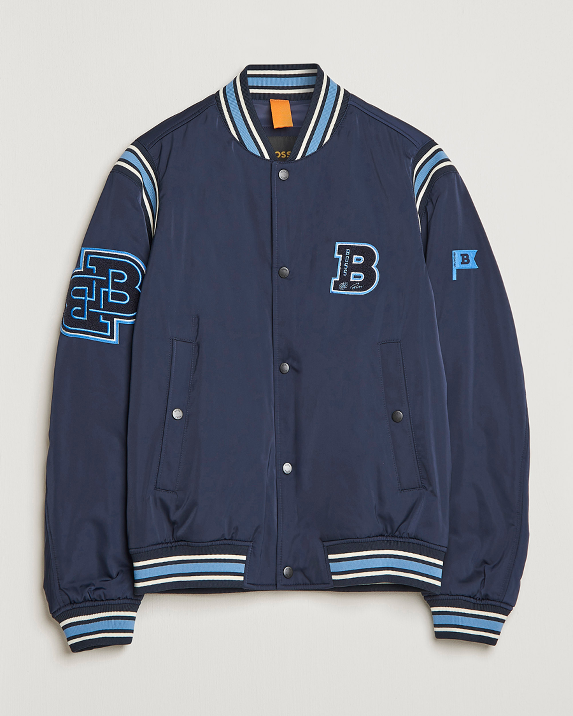 Mies | Takit | BOSS ORANGE | Oronzo Varsity Bomber Jacket Dark Blue