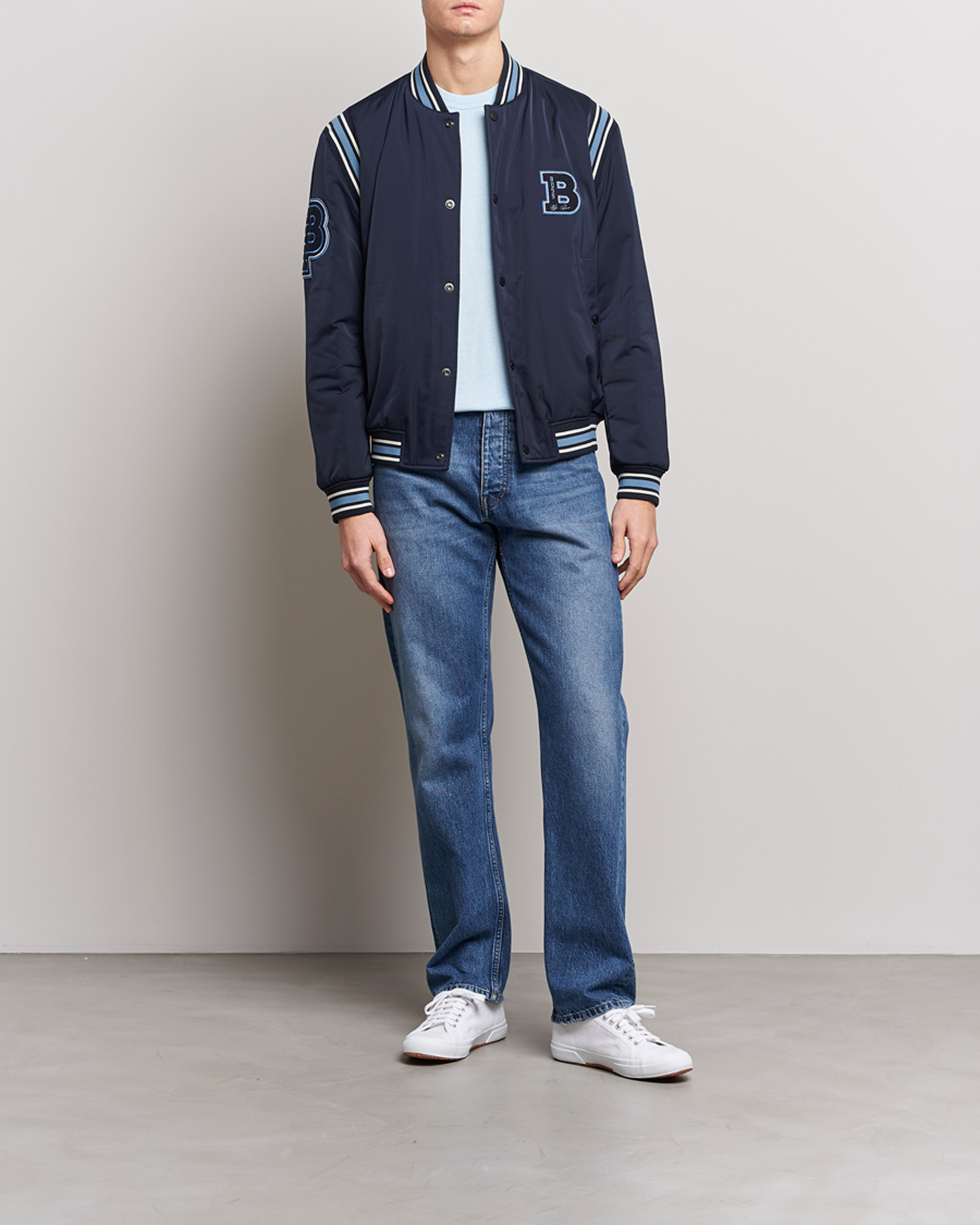 Mies | Takit | BOSS ORANGE | Oronzo Varsity Bomber Jacket Dark Blue
