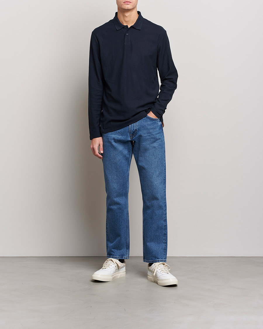 Mies | Puserot | BOSS ORANGE | Pecollege Knitted Polo Dark Blue