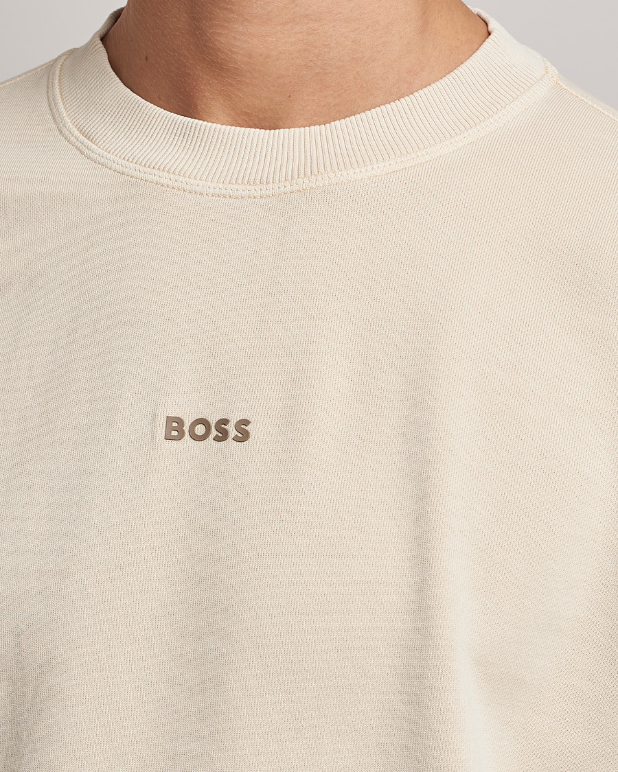 Mies | Puserot | BOSS ORANGE | Wefade Logo Sweatshirt Open White